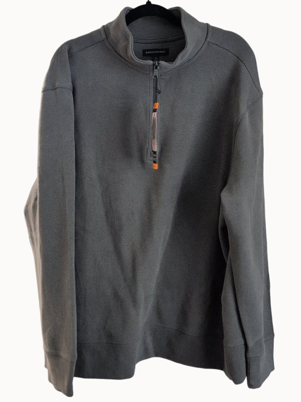 NWT Banana Republic Waffle Quarter Zip Pullover Size XXL Dark Green Fall Sweater
